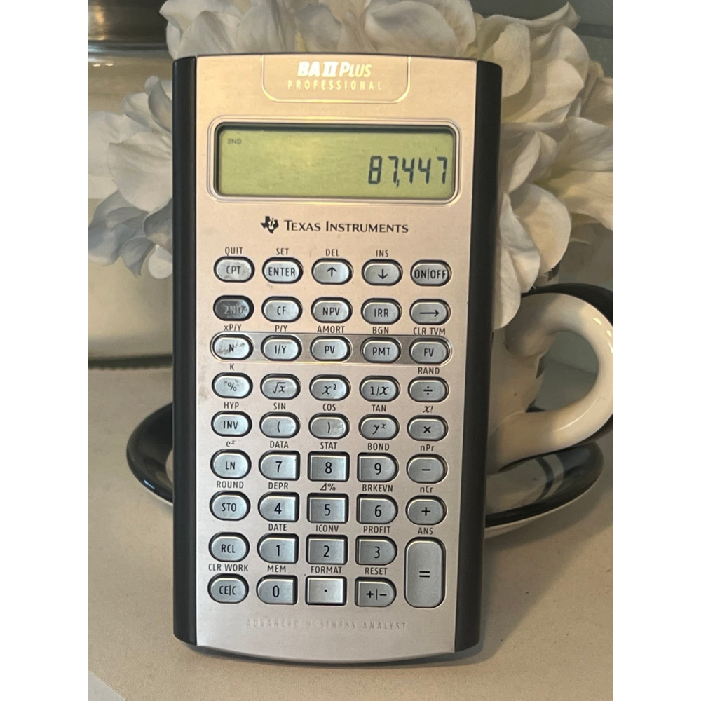 BA II Plus Professional Calculator - Texas Instruments Advanced Business Analyst - Picture 4 of 8
